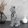 Modern Minimalist Mosaic Cat Figurine for Home or Office Decor
