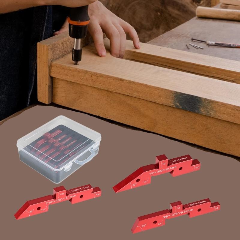 7Pcs Router Table Setup Bar Aluminum Setup Blocks Woodworking Set Up Blocks for Woodworking Setup Blocks Gage Blocks