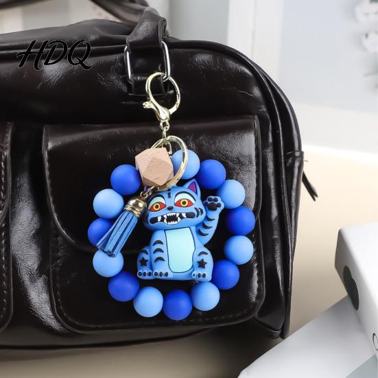 Attractive Kids Keychain Pendant Anime Doll Charm Beads Bracelet Key Companion Chain Party Favor
