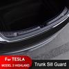 For Tesla New Model 3 Highland 2026 2026 Trunk Threshold Strip TPE Mats Sill Guard Rear Cargo Anti Scratch Protector Accessories