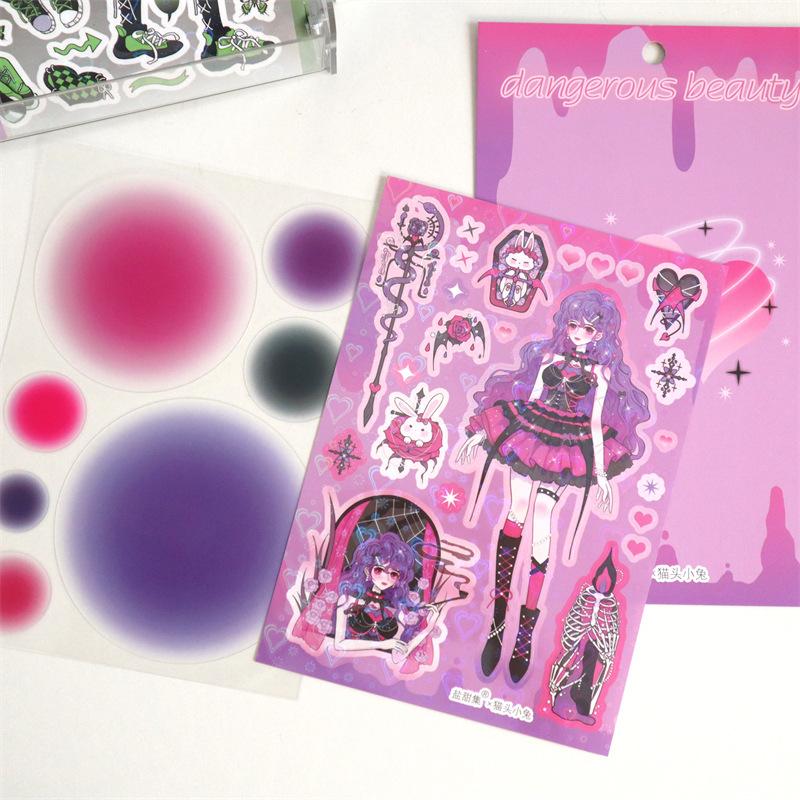 

Cute Butterfly Fairy Series Sticker Girl Scrapbooking Hand Account Stickers Korean ins Idol Card DIY Deco Material Stationery