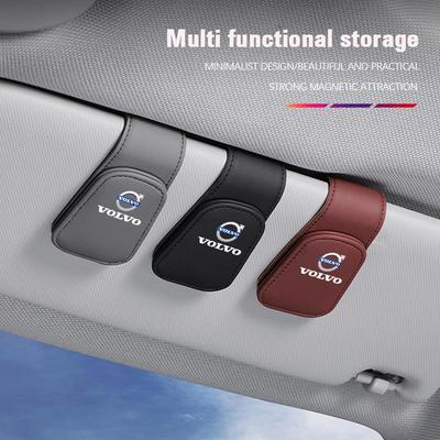 Car Interior Glasses Clip Sunshade Storage Brace Auto Accessories For Xc60 Xc90 V40 V60 S60 V50 V90 S80 C40 XC40 V70 XC70