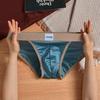 Slip da Uomo di Alta Gamma in Seta Ghiacciata e Nylon con Cavallo Antibatterico - Stile Trendy