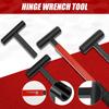 4 In 1 Hinge Gap Adjusting Tool Kit with Rubber Grip and Work Gloves Heavy Duty Hinge Gap Adjusting Hinge Wrench Heads Tools