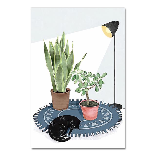 CREATE&RECREATE Nursery Posters And Prints Animals Wall Art Cats Canvas Painting Decoration Pictures For Kids Room No Frame