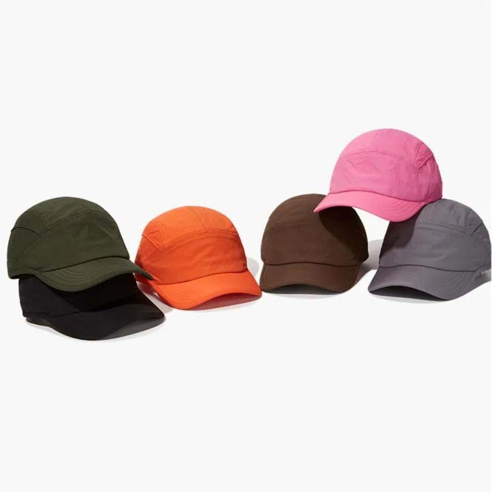 Waterproof 5-Panel Cap Drawstring Elastic Quick-dry Hat Spring Summer Baseball Cap  Outdoor Sports