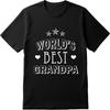 New Arrived Women Oneck Tshirt Cotton Worlds Best Grandpa With Stars And Hearts Retro For Unisex Teeshirt Male Summer Teeshirt