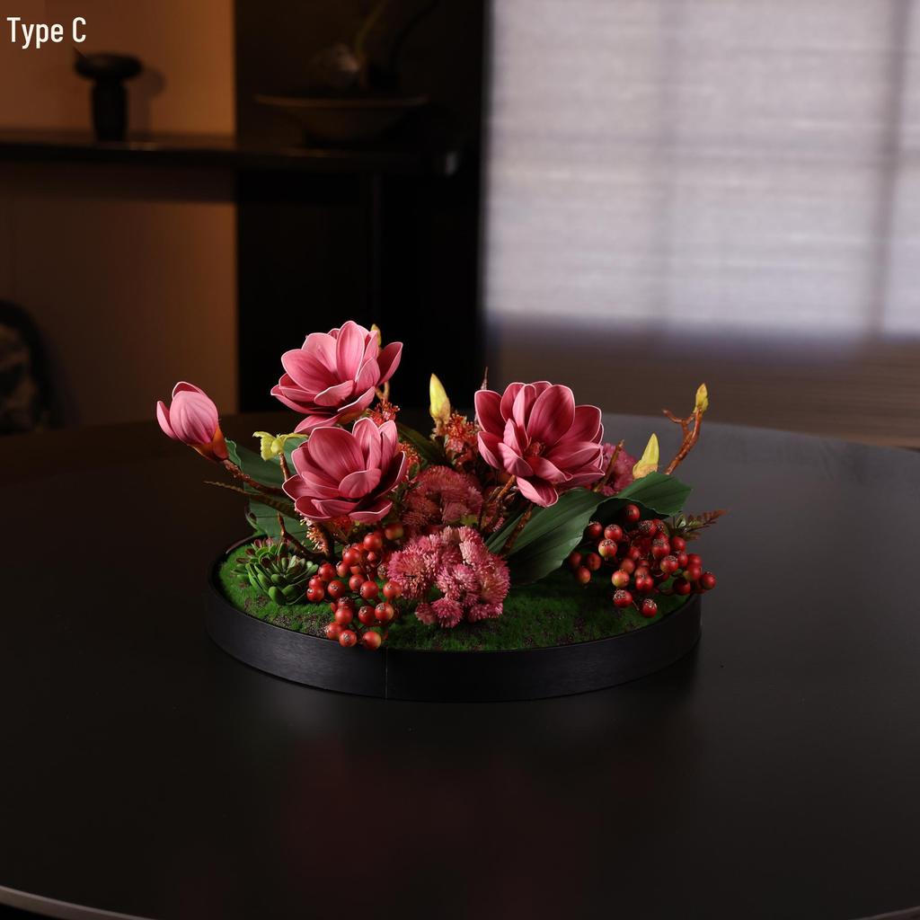 Luxury Chinese Artificial Flower Centerpieces for Large Round Dining Table