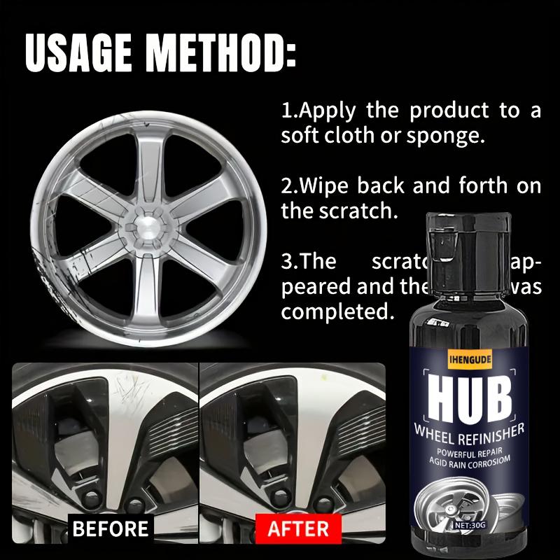 Car Wheel Scratch Repair Wax - Nano Repair Technology, Quickly Removes Wheel Scratches, Restores Shine and Beauty, Wheel Maintenance a