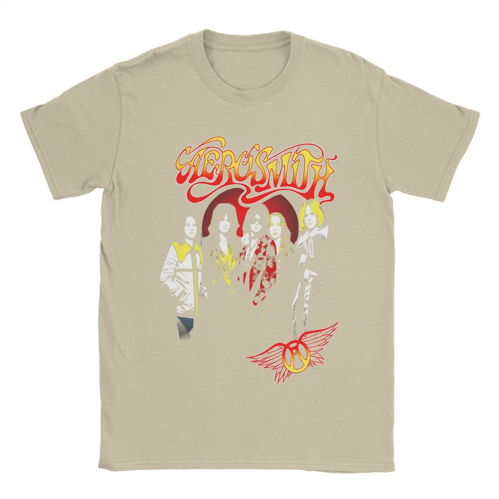 Aerosmith Tour Cotton TShirt For Mens Summer  Y2K Casual TShirts ONeck Hippie Tee Shirt Plus Size Print Tops