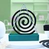 Creative Nordic Style Mosquito Coil Holder With Tray, Iron Spiral Mosquito Repellent Incense Rack Plate For Home Summer Decor