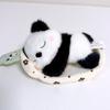 Cuter Panda Elephant Fox Plush Dolls With Lie In The Nest Design For Kids Napping And Play