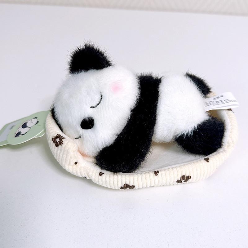 Cuter Panda Elephant Fox Plush Dolls With Lie In The Nest Design For Kids Napping And Play