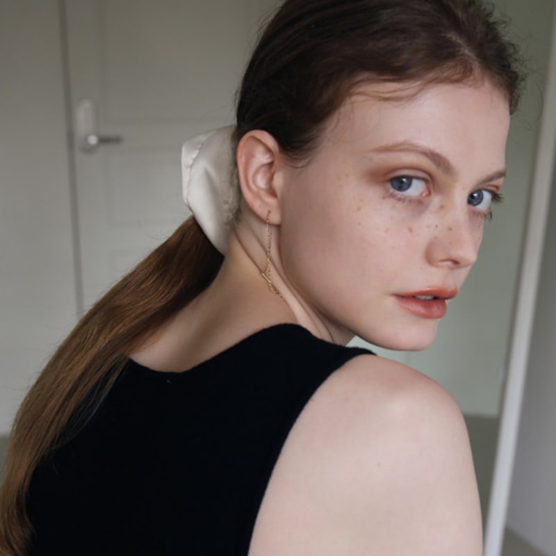 Ne Satin Scrunchie (ivory)