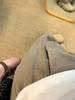 Dames High-Waist Retro Khaki Jeans - Lente/Zomer Losse Pasvorm, Slank Makende Cargo Broek met Wijde Pijpen