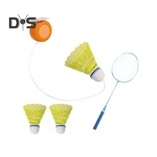 

Тренажер для бадминтона с отскоком, инструмент для самостоятельной тренировки с эластичным канатом, простая установка, тренажер для бадминтона в помещении, портативный набор для бадминтона A