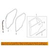 Rear Door Left Right Weatherstrip Sealing Strips For Ford Explorer 2011-2019 BB5Z7825325B BB5Z7825324B