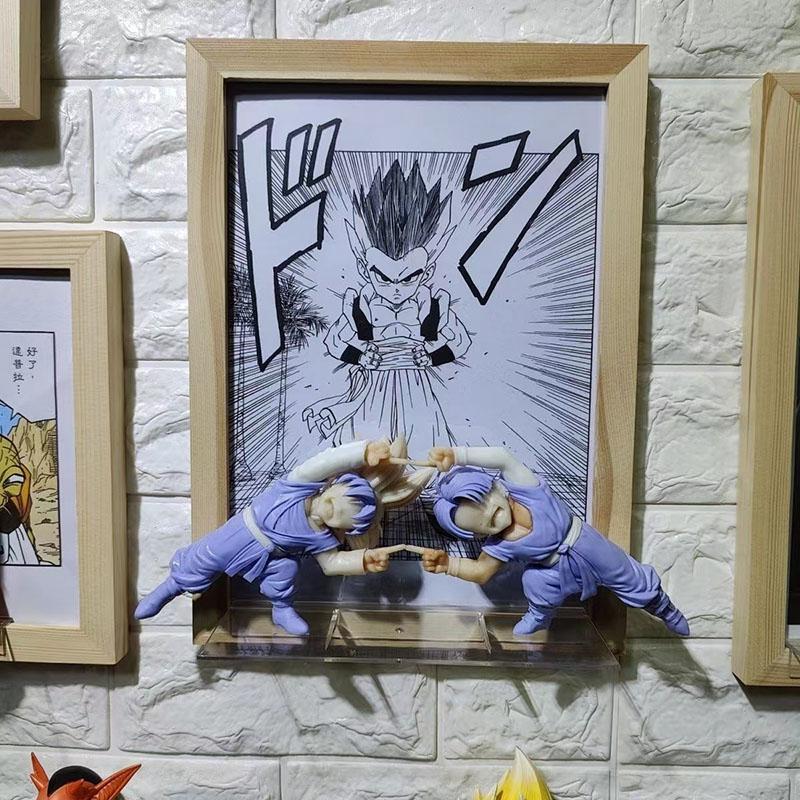 Anime Drogan Boll Z Son Goten Figure Gotenks Trunks Combined Body Action Figures 10cm Pvc Statue Collection Model Toys Gifts