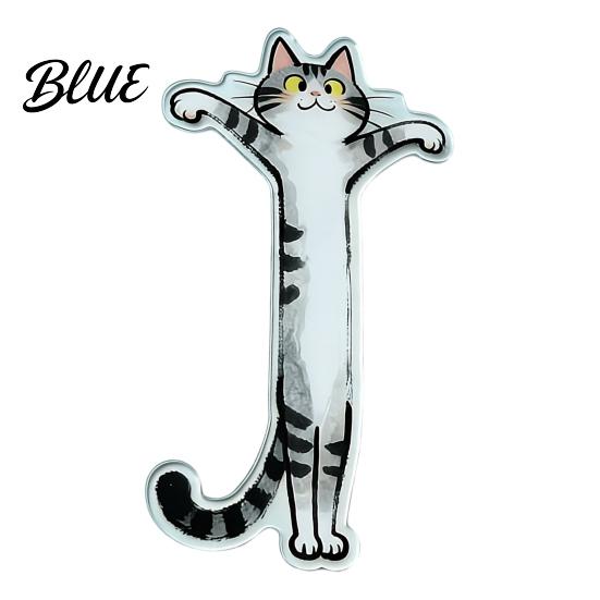 Cartoon Cat Bookmark 5Pcs Acrylic Long Bookmark Book Mark for Reading Women