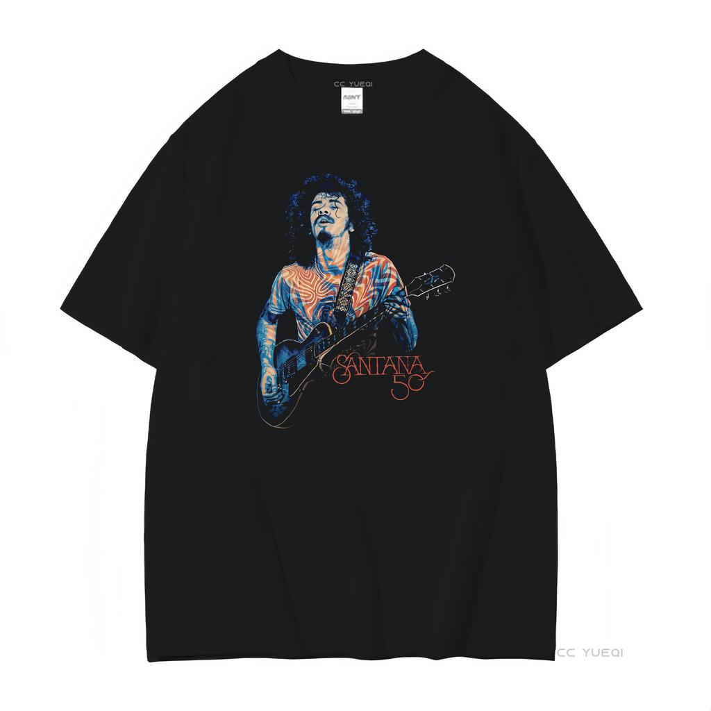 Santana 50 Guitarist Art Print T-shirt