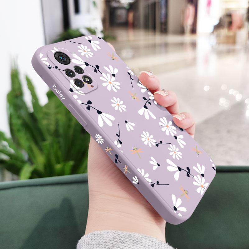 Daisies Fly Phone Case For Xiaomi Redmi Note 14 13 12 12S 11 11S 10 10A 10T 10S 9T 9 8 7 A1 Pro Plus 10C 4G 5G Silicone Cover