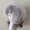 Double Layer Tulle Wedding Veil Adjustable Comb Lightweight Bridal Face Cover For Dresses
