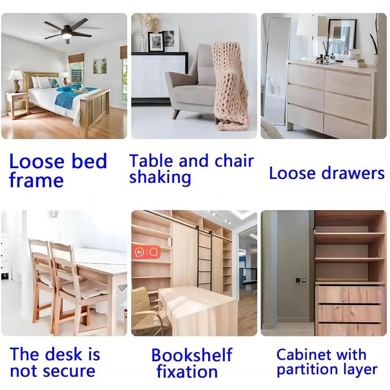 Vinkelbeslag Rostfritt Stål Möbelvinkel Hyllkoppling Skåpstöd Fästram Vinkelbeslag med Skruv