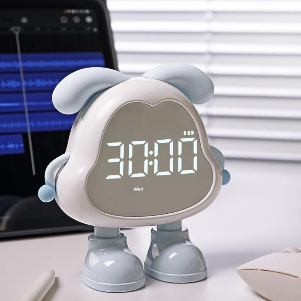 Despertador para Cachorro de Grande Volume Com Luz Relógio de Cabeceira Fofo Luz Noturna Infantil Tempo de Estudo