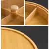 Wooden Nut Platter Round Dried Fruit Box Multi-functional Snack Serving Trays  Party Serving
