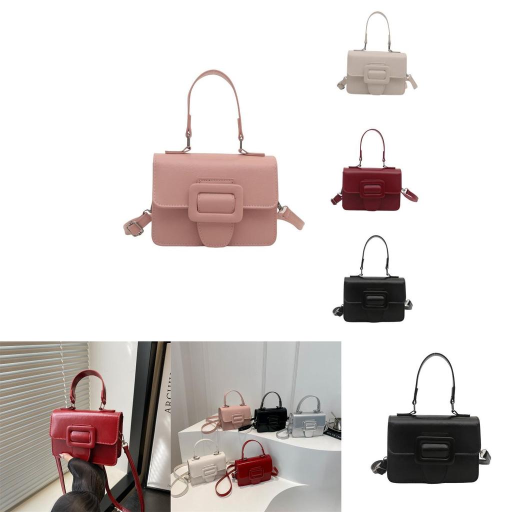 Fashionable Small Square Bag For Women Versatile Shoulder Crossbody Bag In Black