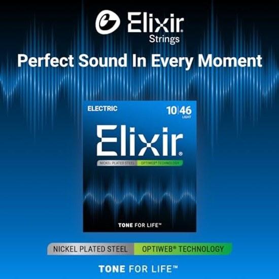 ELIXIR Electric Guitar Strings OPTIWEB Light .010-.046 #19052