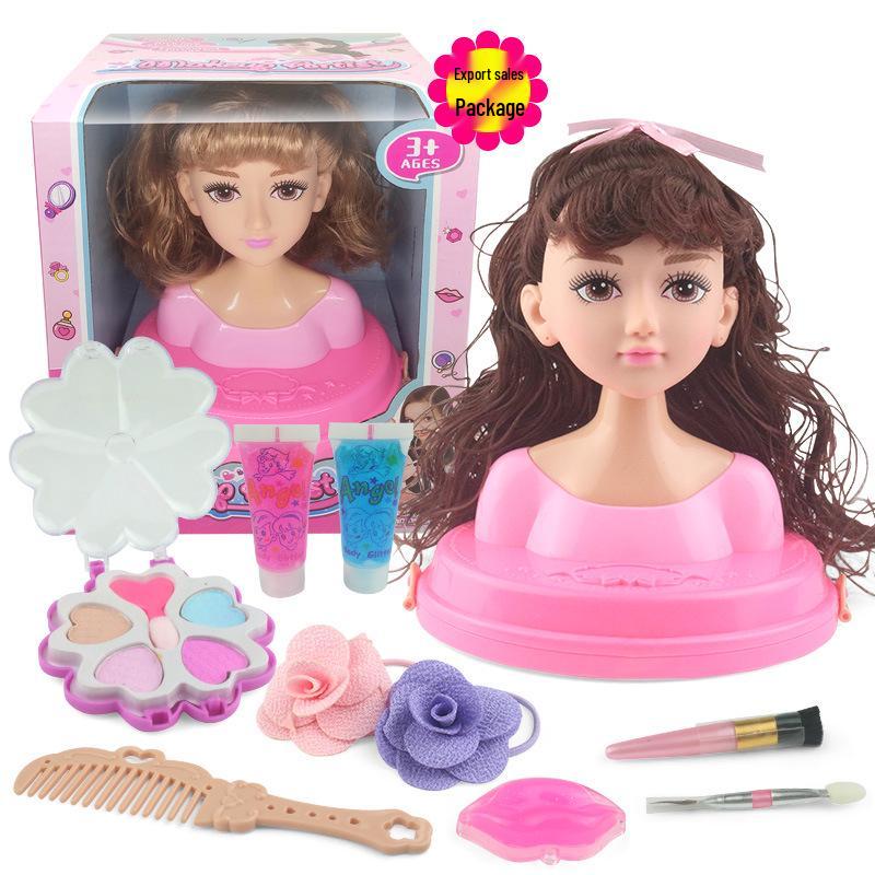 Hair Styling Barbie Doll Set: Half-body Princess Makeup Toy for Girls