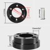 Steering Wheel Adapter Plate Hub Adapter For Logitech G25 G27 G29 G920 70mm PCD Aluminum Racing Car Game Modification Accessory