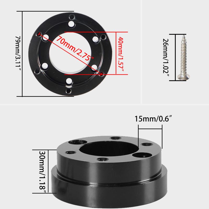 Steering Wheel Adapter Plate Hub Adapter For Logitech G25 G27 G29 G920 70mm PCD Aluminum Racing Car Game Modification Accessory