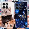Für Honor X7C 5G Hülle ALT-NX1 Niedliche Katze Schmetterling Bemalte Abdeckung Weiche Silikon Handyhülle Für Honor X7c HonorX7c 4G ALT-LX2 Fundas