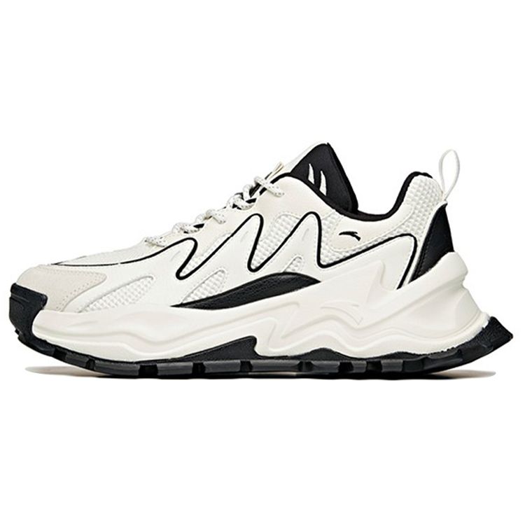 Anta 982 Retro Low Casual Shoes Men Black White 912118886-2 40