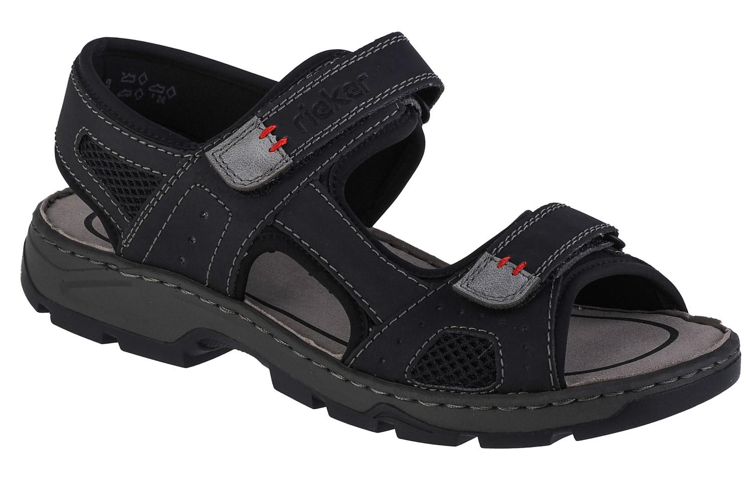 Sandales Rieker, Sandales noires homme 42 noir
