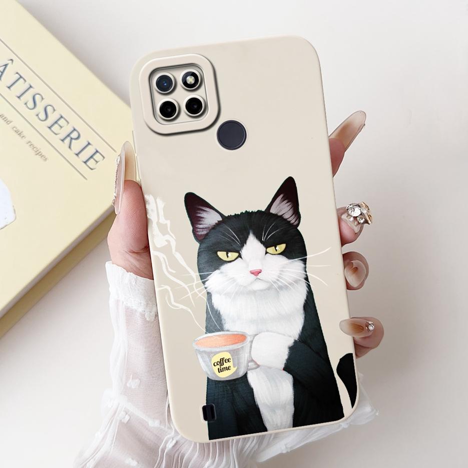For Realme C21Y C25Y Case Luxury Candy Painted Cover Shockproof Phone Case For Realme C21 C 21 Y RealmeC21Y RealmeC25Y Soft Bags