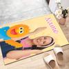 Tappetino Personalizzato Ms Rachel Mat con Nome, Tappeto Lavabile in Poliestere per Ingresso Interno, Regalo per Natale, Pasqua, Giorno del Ringraziamento