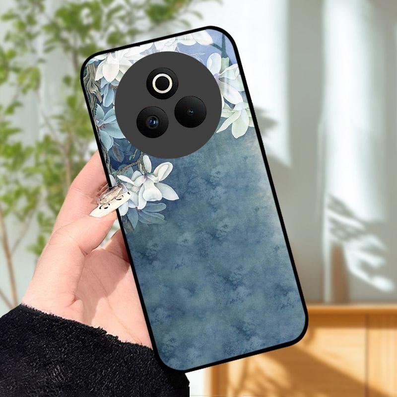 Tempered Glass Phone Case For OPPO Realme P3 Pro 5G Funda Shockproof Hard PC Shell Back Cover For Realme P3Pro RMX5032 Coque