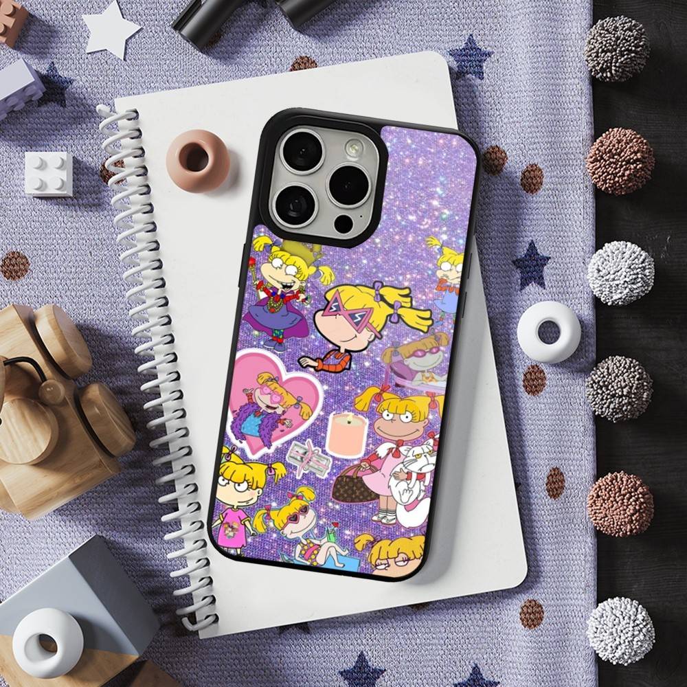 Cute R-Rugrats A-Angelica Phone Case  For iPhone 16,15,14,13,12,11,Pro,Max,Plus,Mini,Magsafe,Magnetic Wireless Charging Case