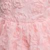Robe de bal pour fille Robe de princesse Robe à volants avec broderie de roses 3D pour enfants pour cérémonie, anniversaire et demoiselles d'honneur