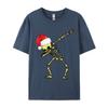 Skull Dab Dabbing Dance Funny Christmas Human Skull T-Shirts T Shirt For Autumn Cotton O Neck Streetwear T-Shirt Tshirt