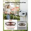 VEVOR Retractable Garden Hose Reel, 1/2" x 131.23 ft Wall Mounted Hose Reel, Heavy Duty Garden Hose Reel with 9 Patterns Nozzle, Any Length Lock