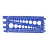 Plastic Material Bolt Identifier Gauge Blue/White Bolt Sizer Thread Gauge Checker  Screw Gauges