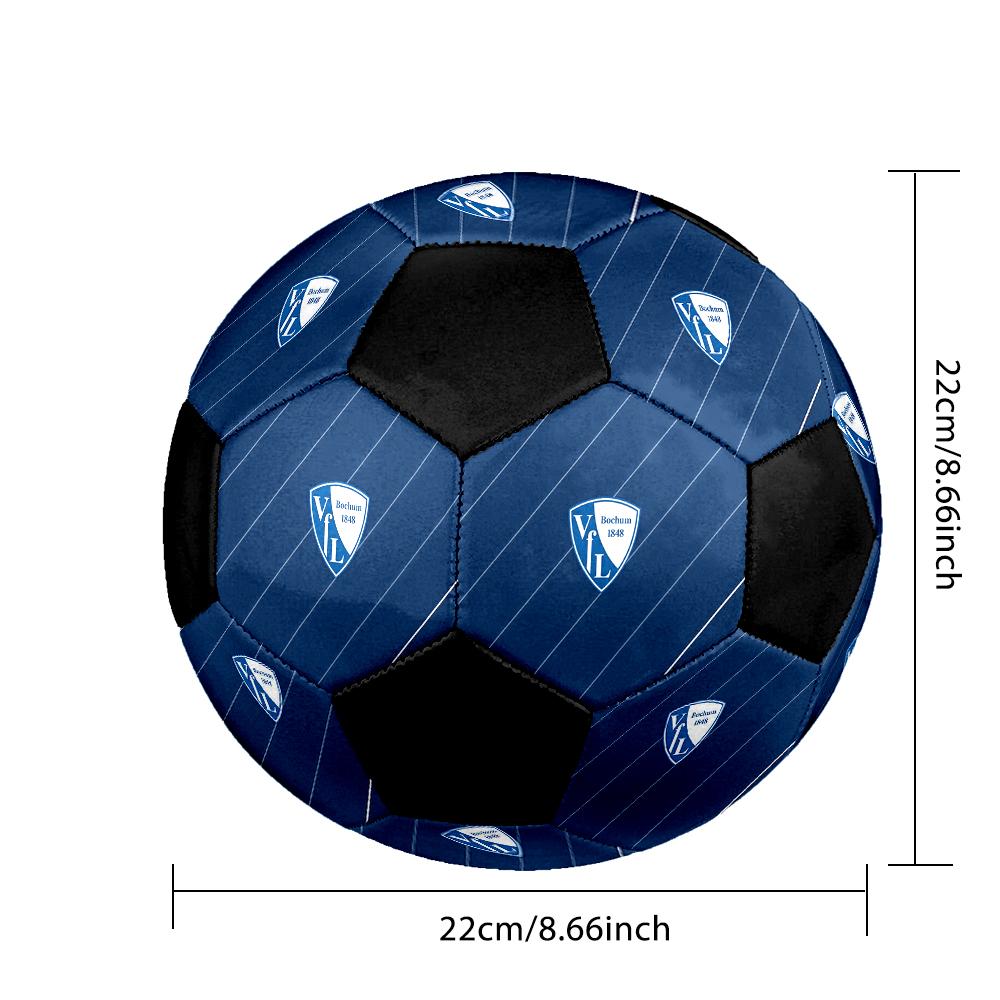SIZE 5 VfL Bochum Soccer Ball Colorful All Ages Machine Stitched PVC Competition Ready Durable High-Bounce