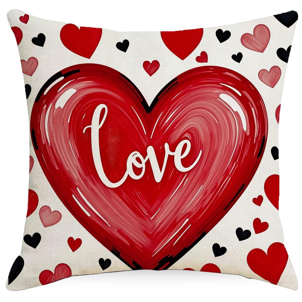 New Valentine's Day Pillow Case Couple Home Sofa Living Room Bedroom Decoration Pillow Case Cushion