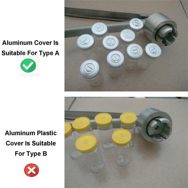 Premium-Sealer For Aluminum Seal Handheld For 13Mm Cap Manual Vial Crimping Tool Stainless Steel For Laboratory And Home Use