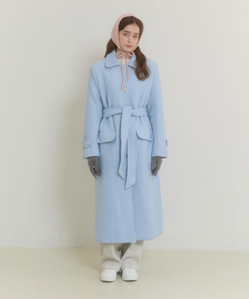 Pink Pineapple Fairy Lace Collar Coat_Sky Blue