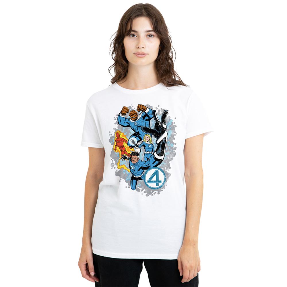 Fantastic Four Womens/Ladies The First Family Together T-Shirt